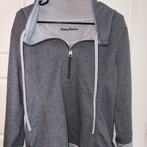 Tommy Bahama Women's Reversible Charcoal Pullover Jacket